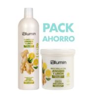 Tahe Pack Blumin Jengibre y Limón / Champú 1000 ml + Mascarilla 700 ml / Fuerza y brillo. - details 0