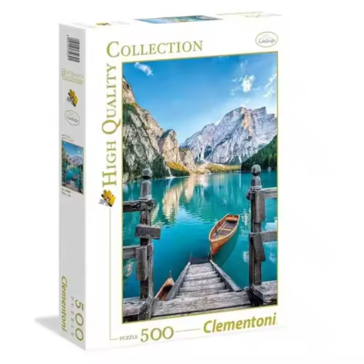 Puzzle 500 piezas Lago de Montaña con Desembarcadero Clementoni - 1