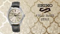 reloj automático hombre Seiko 5 Sports SRPJ87K1 ‘Champagne Flieger’ Suit Style 36mm 100m - details 6