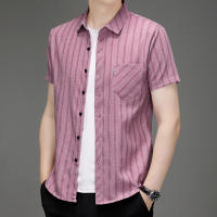 Camisa De Verano Para Hombre Casual Con Mangas Cortas Y Estampado Resistente a Arrugas Cómoda Versátil Para Todas Las Estaciones - details 12