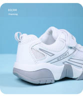 Zapatillas Deportivas Blancas Para Niños Y Niñas Zapatos Casuales Transpirables Con Suela Antideslizante Tela De Malla Para Niños Y Niñas Edad 7-13 - details 2