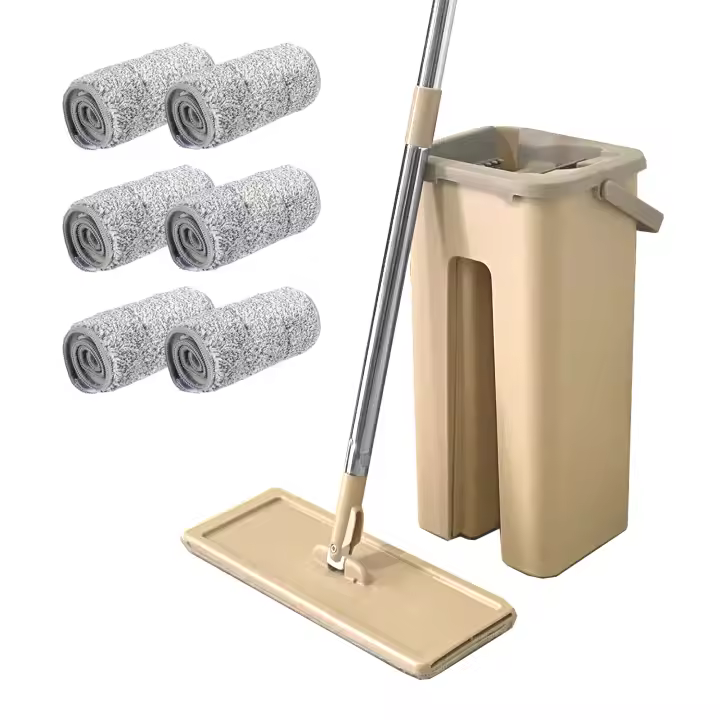 Mopa Extraplana con Cubo Escurridor Nyana Home - Limpieza Eficiente y Sin Esfuerzo - 1