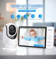 Monitor De Bebé Con Cámara De Seguridad IP Pantalla De 7 Pulgadas Batería De 5000mAh Vigilancia Inalámbrica Para Niños Y Hogar Resolución HD 1080P - details 0