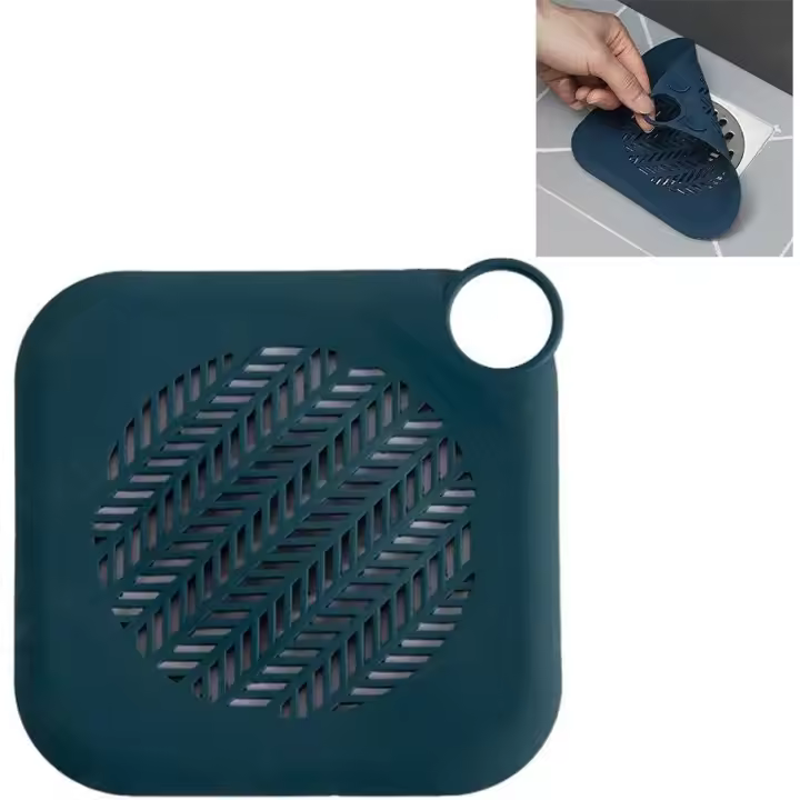 Cubierta de drenaje de piso de silicona para baño inodoro alcantarillado baño ducha fregadero ter pelo colector para baño y aseo - 1