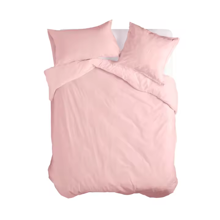 Happyfriday- Basic Funda nórdica Rosa palo, Fundas nórdicas 100% Algodón, calidad de 150 TC, Fabricado en España (No incluye fundas de almohada) - 1