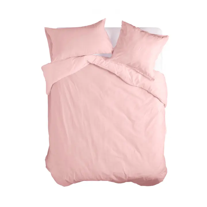 Happyfriday- Basic Funda nórdica Rosa palo, Fundas nórdicas 100% Algodón, calidad de 150 TC, Fabricado en España (No incluye fundas de almohada) - 1