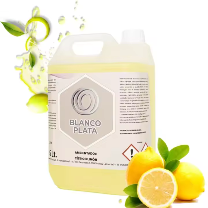 Ambientador Limón Blancoplata 5 litros - Fragancia fresca y duradera para el hogar - 1