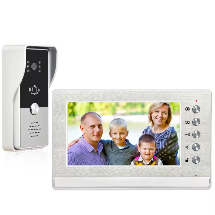 Sistema de intercomunicación de vídeo con cable, Cámara de Puerta, timbre, Kits de teléfono para casa, Villa, apartamento - 1