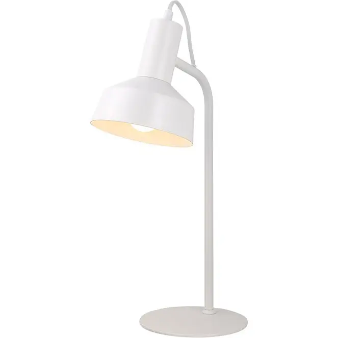 LEANA lámpara de mesa 1xE14 L.15xAn.24xAl.43cm Blanco - 1