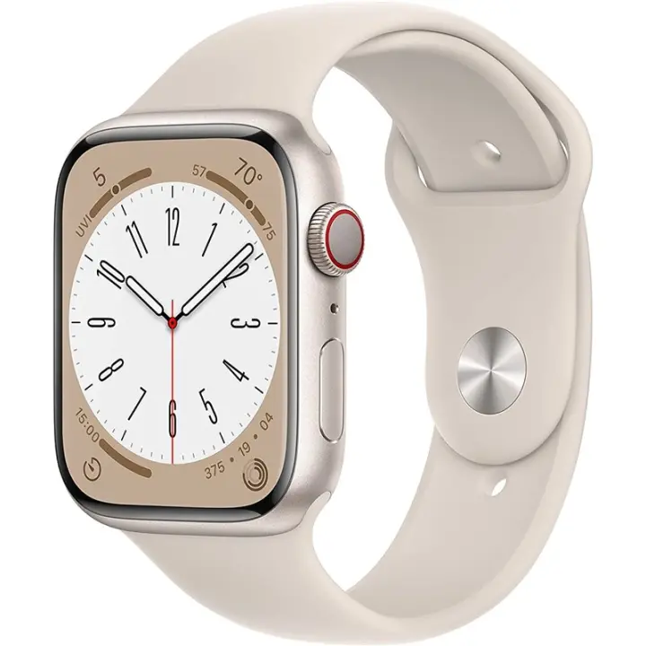 Apple Watch Series 8 GPS Cellular Ca 45 mm Aluminio con Correa Deportiva Polarstern - 1