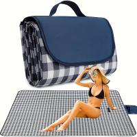 Manta De Picnic Grande 80" X 57" Impermeable Y Antisandía Para Interior Y Exterior Matriz De Playa Esencial Para Viajes - details 6