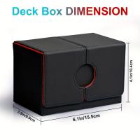 Caja De Naipes Con Bandeja Para Dados PU De Cierre Magnético Capacidad Para Más De 200 Cartas Dobladas Y Un Set De Dados - details 2
