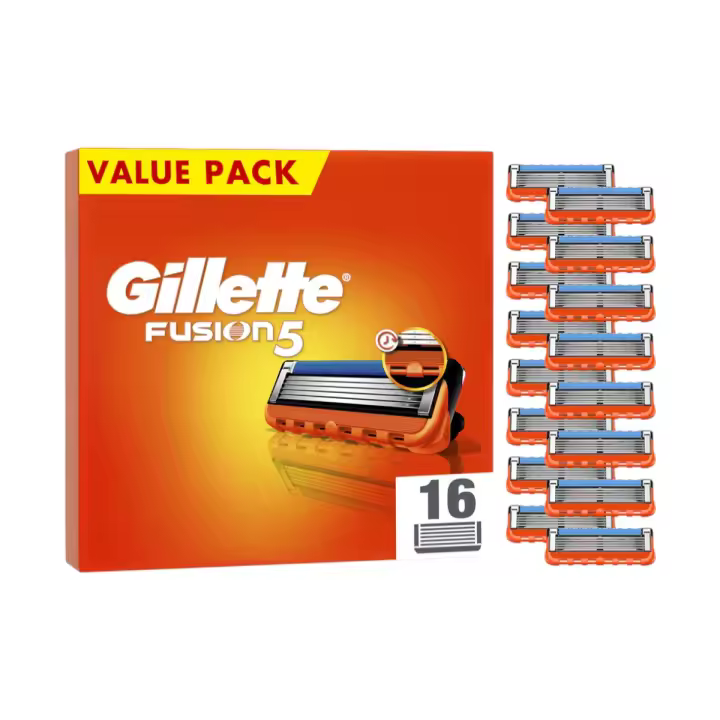 Gillette Fusion5 – 16 Recambios para Maquinillas de Afeitar para Hombre – Cuchillas Compatibles con Todos los Mangos Fusion5 - El envase puede variar - 1