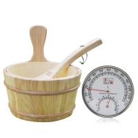 Termómetro Y Higrómetro De Acero Inoxidable Para Sala De Sauna Medidor De Temperatura Y Humedad Para El Hogar Con Rango De Precisión De ±2 °C Para Temperatura Y ±7% Para Humedad - details 1