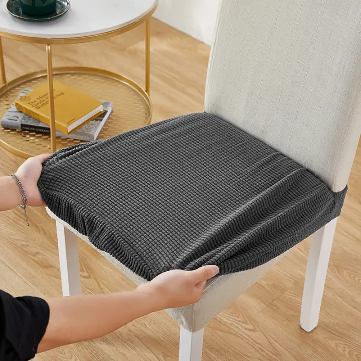 Funda de Silla Jacquard  Cubierta de Asiento de Silla Cuadrada Cojín para Comedor Cocina Banqueta Hogar Anti-Sucio Material Poliéster Hecho en China - 1