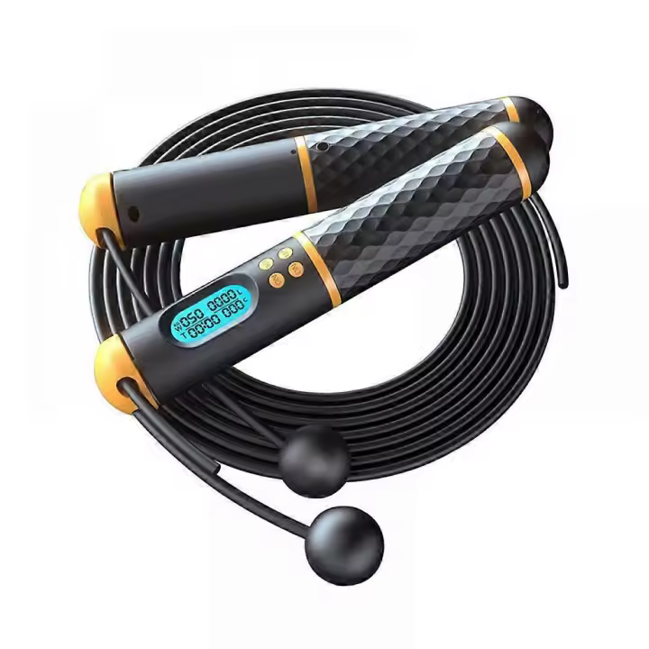 Cuerda de saltar con Contador, Cuerda de Salto de velocdad para adultos con Contador de calorías Para Perder peso, Cuerda de fitness con rodillos de Bolas para principios - 1