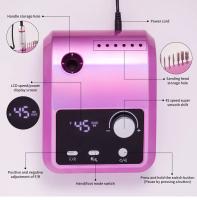 Máquina De Uñas Eléctrica De Alta Calidad Con Pantalla HD Y 45000 RPM Herramienta Profesional Para Manicura Y Pelacera De Metal - details 7