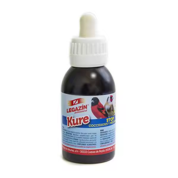 Antibacteriano y Anticocidios LEGAZIN KURE 120 ML para Aves - 1