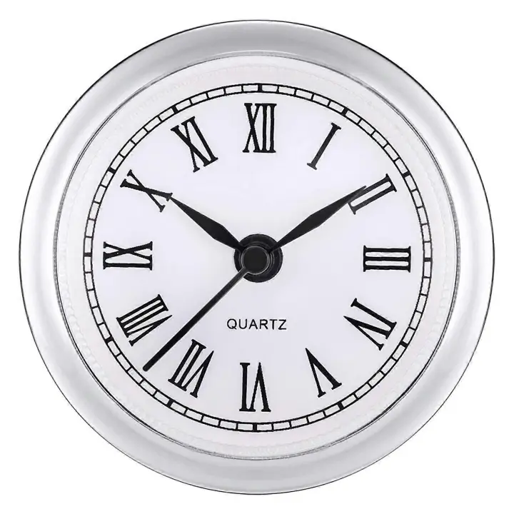Mini Reloj insertar 2,4 pulgadas 61mm Reloj de cuarzo Redondo Ajuste moviminiento miniaturas - 1