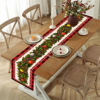 Corredor De Mesa De Lino Para Navidad 2024 Decoración Merry Christmas Regalo De Año Nuevo 2025 Material 100% Lino - details 7