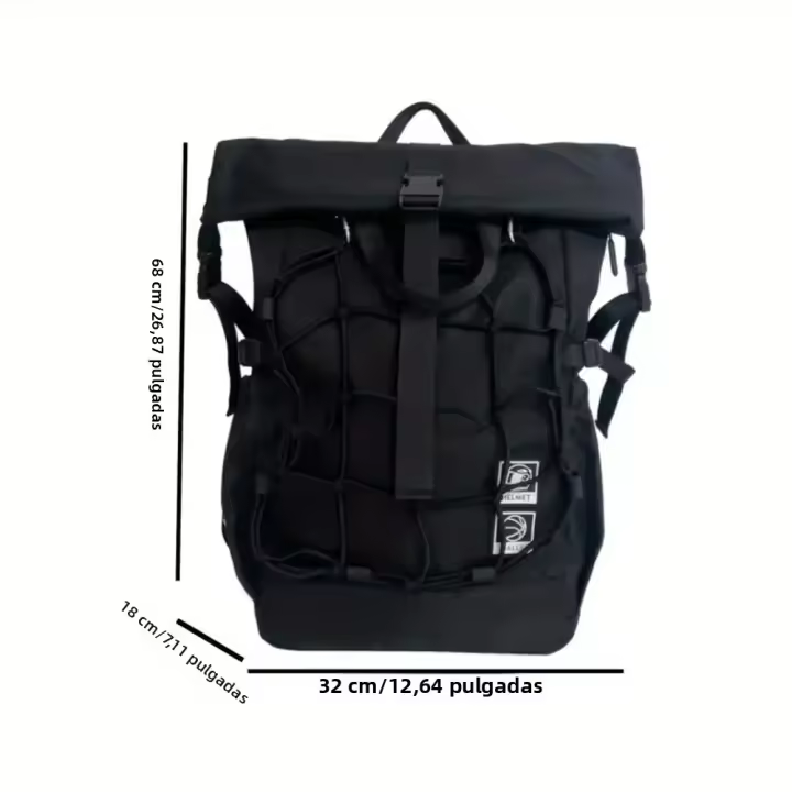 Mochila Deportiva Para Motocicleta Con Reflectores Y Malla Para Posicionamiento De Casco Impermeable Y Ciclismo Light Sports Basketball - 1