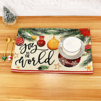 1Pc Almohadilla De Comedor De Lino Con Estampado De Navidad Para 2024 Tapete Para Vajilla Y Taza De Cocina Y Sala De Estar Decoración De Hogar Y Hotel - details 6