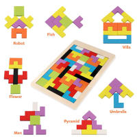 Juego De Rompecabezas De Madera Para Bebés Educativo Temprano Juguete De Lógica Y Pensamiento En Colores Macarón Para Niños Y Niñas - details 4