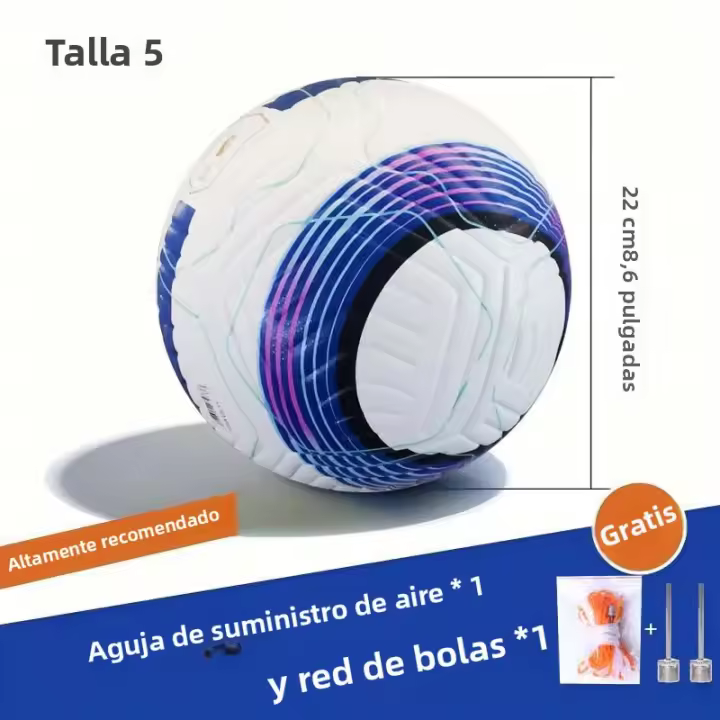 Bola De Fútbol No. 5 Estándar Para Hombres Y Mujeres Adultos Y Jóvenes Entrenamiento Competencia Antideslizante Resistente Al Desgaste Impermeable Sin Costuras Ajuste Único - 1