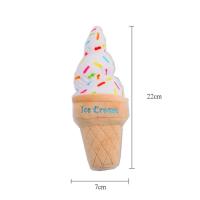 Juguete De Peluche Lindo Para Mascotas Simulación De Pizza Hamburguesa Helado Sonido Juguete Interactivo Para Perros Y Gatos - details 0