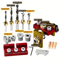 Kit De Guía De Perforación 3 En 1 Con Clip De Posicionamiento Y Locador De Taladro Para Carpintería Y Herramientas De Soldadura De Madera - details 1