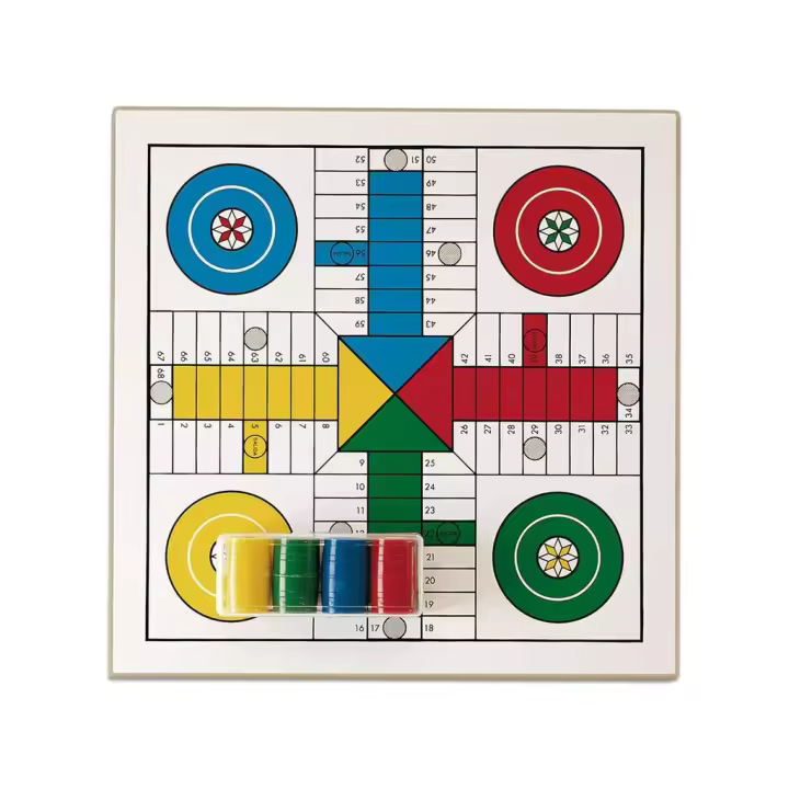 Juego de Mesa Tablero Madera Parchís-Oca 40x40cm  Cayro T138/A - 1