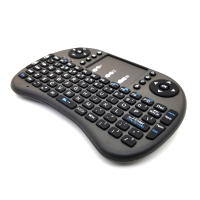 Teclado Inalámbrico Mini I8 2.4G Handheld Touch Clásico Negro Para Android TV Box PC Ratón Aire Juego Teclado Multifuncional Ruso Francés Español - details 4