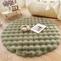 Carpetas De Peluche Burbuja Para Decoración De Hogar Imitación De Pelo De Conejo Cojín De Balcones Alfombra Para Sala De Estar De Niños Habitación De Mujer Alfombrilla Para Pies - details 8