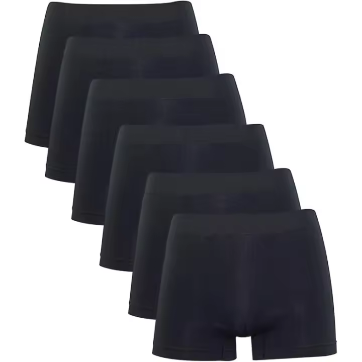 Calzoncillos para Hombres lycra Transpirables boxers para Hombres Elásticos Pack 6 Colores Lisos - Comodidad Deportiva Transpirable - 1