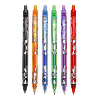 6pcs De Bolígrafos Retráctiles 0.5mm Borrables Con Tinta De Gran Capacidad Recambios Reemplazables Para Escuela Y Oficina - details 6