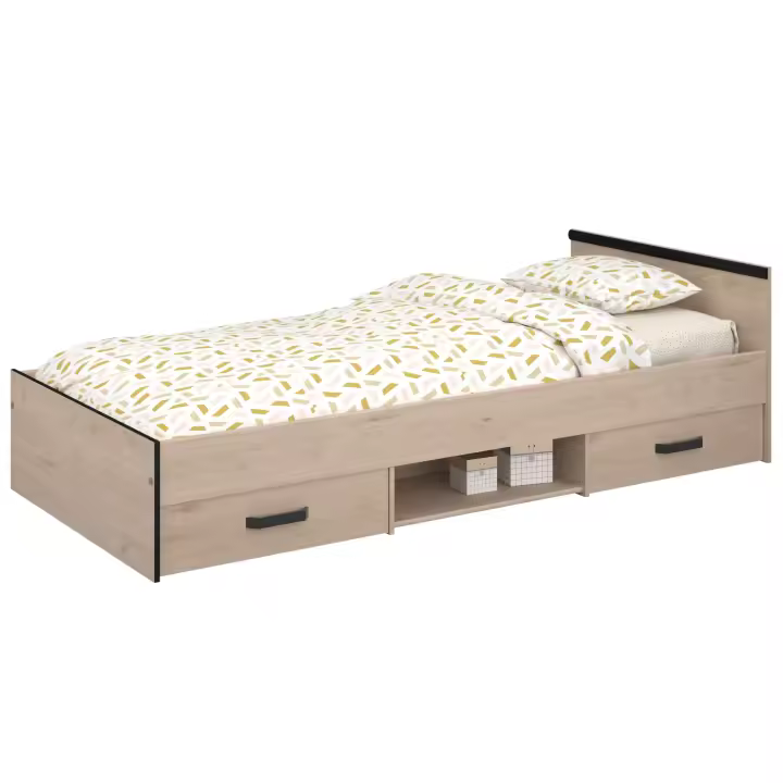 Miroytengo Cama Juvenil Village con 2 Cajones en Varios Colores 90x200 cm - 1