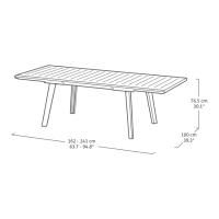 MESA JARDIN KETER HARMONY EXTENSIBLE 160/240X95CM - details 2