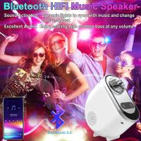 Proyector De Estrellas Aurora Para Decoración De Dormitorio Luz Nocturna Con Música Bluetooth Luz De Noche Estelar Y Luna - details 6