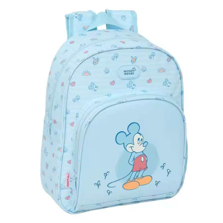 Mochila Infantil Adapt.Carro Mickey Mouse "Baby" 28x34x10 Cm (Safta 622525609) - 1
