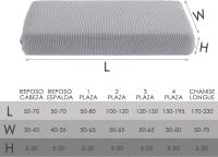 Funda para Cojin de Sofa, Protector de cojín de Asiento Ajustable con Elastica, Tela de Poliester, Funda para sofá con 1,2,3,4 plazas, funda para reposo cabeza sofá y reposo espalda, funda chanise longue. - details 0