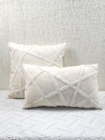 Cubierta De Cojín Geométrica Tejida Sin Relleno Para Decoración Del Salón De Sofa Moderno 100% Poliéster Para Silla Y Coche - details 0