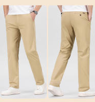 Nuevos Pantalones Casuales Para Hombre De Algodón Para Todas Las Estaciones Pantalones Negocios Rectos Y Slim Moda Clásica Talla Grande Con Bolsillos - details 12