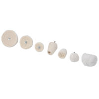 Kit De Pulido De Rueda De Linterna De Algodón Flanel Para Metal Y Vidrio Con Taladro De Rosca De 1/4 Pulgada Herramienta De Pulido Para Trabajos De Bricolaje - details 1