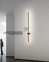 Lámpara De Pared LED Táctil Dimmable Para Pasillo Dormitorio Rotación 360° Luz De Interiores Farol De Pared Iluminación Doméstica Moderna Metal Negro Blanco - details 8