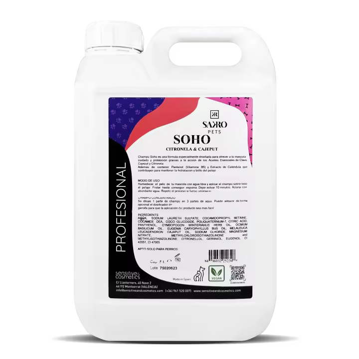 Champú para Perros Repelente de Insectos Citronella, Cajeput, Cuidado, Protección - 1