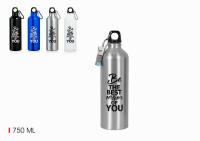 Botella de agua SPORT en aluminio de 750ML, Incluye tapón de rosca con mosquetón - details 0