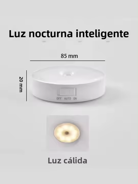 Lámpara Nocturna LED Con Sensor De Movimiento Sensor Digital Y Adhesión Magnética Sin Cable Protección Ocular Para El Uso En La Casa - 1