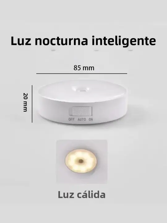 Lámpara Nocturna LED Con Sensor De Movimiento Sensor Digital Y Adhesión Magnética Sin Cable Protección Ocular Para El Uso En La Casa - 1