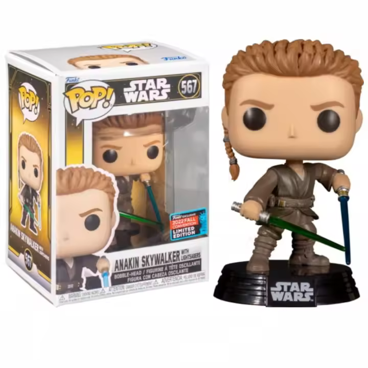 Funko Anakin Skywalwer lightsabers 567 padawan  Star Wars Summer Convention 2022   Pop Vinyl exclusivo - 1