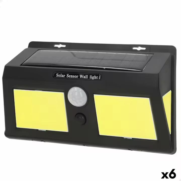 Lámpara solar Aktive 19 x 12 x 4,5 cm (6 Unidades) - 1